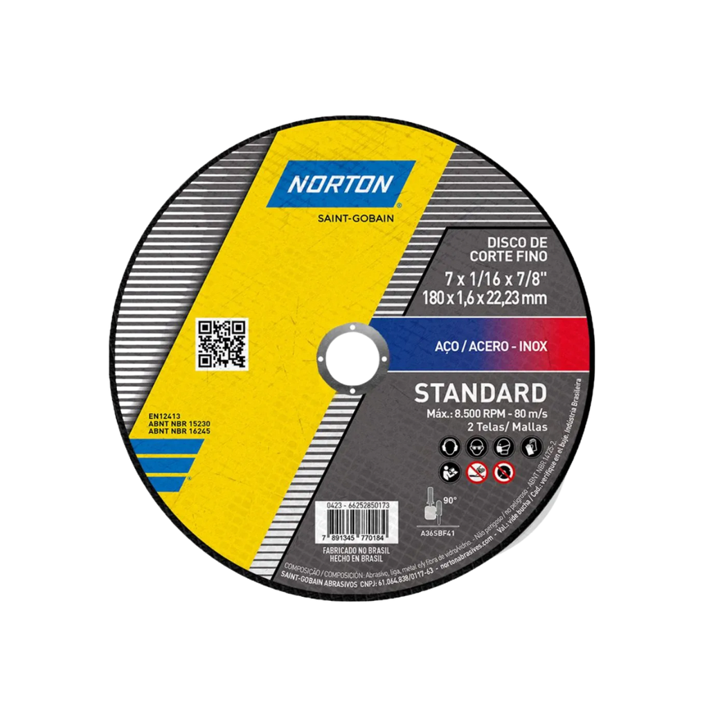 DISCO CORTE 7"X1/16"X7/8" STANDARD